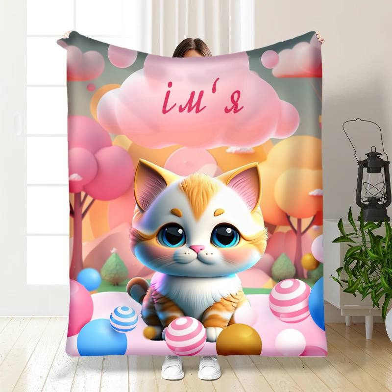 Плед 3D іменний Кошенятко 15735 135х160 см yL., фото 1