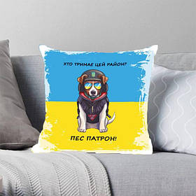 Подушка 3D "Хто тримає цей район?" 2864_D 13136 35х35 см yL.