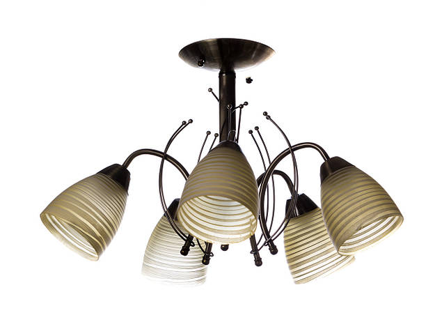 Люстра стельова, світильник стельовий Sunlight на 5 плафонів 71006/5, фото 1