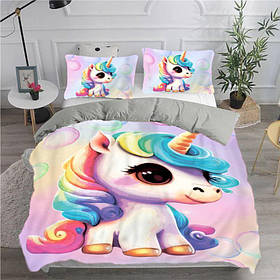 Постільна білизна з плюш-велюру Магічний єдиноріг 2577 12045 215х150 см yL.