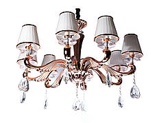 Люстра кришталева стельова, світильник стельовий Sunlight на 8 ламп 9015