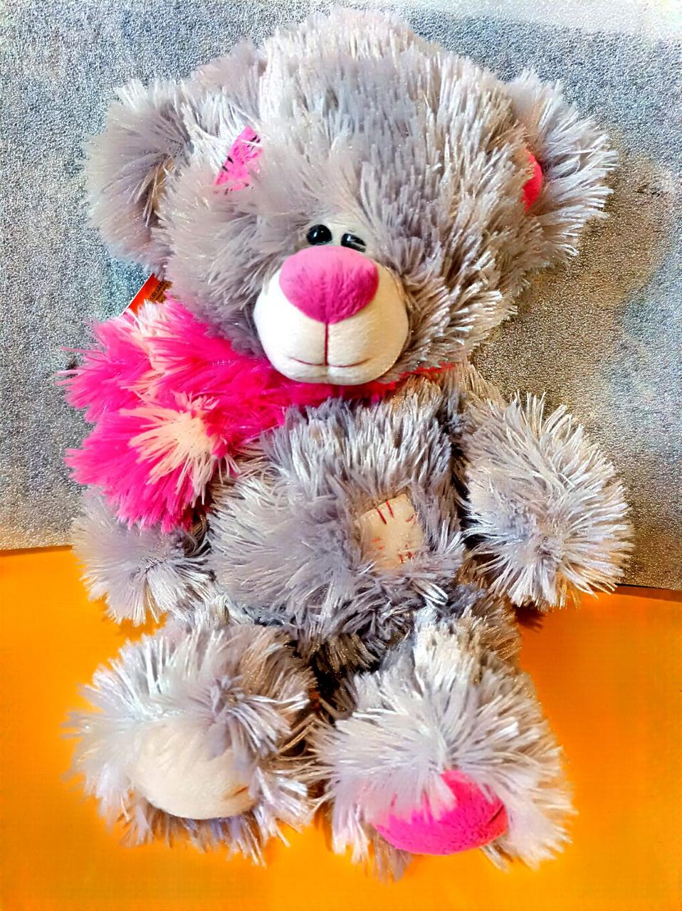 М'яка іграшка Ведмедик Тедді із шарфиком, фото 1