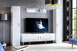 Вітальня (комплект) з ЛДСП і МДФ Verona 3 Artos Design Польща