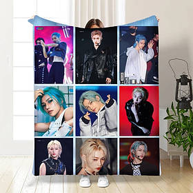Плед 3D Stray Kids колаж 15777 160х200 см ly