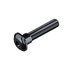 М6х35 10.9 гвинт з буртиком без покриття часткова різьба L24 крок 1 (25шт.) [5I20L00005I260350L] напівкругла HX4 Metalvis