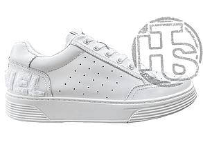 Жіночі кросівки Chanel Calfskin Logo Sneakers White ALL06663