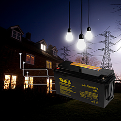Акумуляторна батарея Altek ABT-150Аh/12V GEL, гелева для ДБЖ, сонячних батарей (акумулятор гелевий)