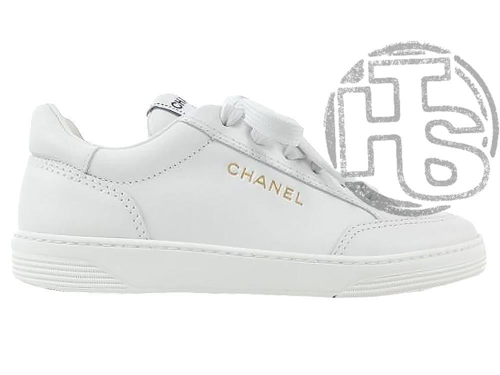 Жіночі кросівки Chanel Calfskin Womens CC Logo Sneakers G45086
