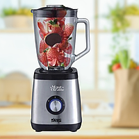 Стаціонарний міксер DSP з чашею 1.5л та функцією подрібнення льоду 350 Вт KJ-2003 Silver