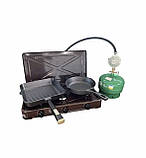 Газова плита трикомфорочна + Балон 5л + редуктор зі шлангом + пальник на балон у подарунок, фото 3