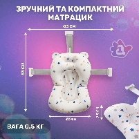 Гірка натяжна для купання Зорепад для дитячої ванночки блакитна BH-212Blue, фото 9