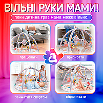 Розвиваючий килимок для дітей (немовлят) з дугами A1 (BabyMat-1M), фото 6