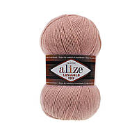 Пряжа Alize Lanagold Fine № 173 роза (Напіввовна Алізе Ланаголд Файн)