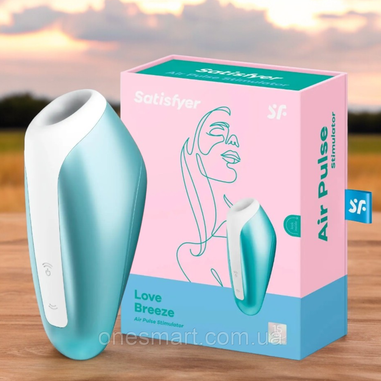 Вакуумний стимулятор клітора, що перезаряджається "Love Breeze Sucking" Satisfyer