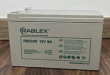 Акумулятор свинцево-кислотний Rablex RB1209 акумуляторна батарея 12V-9A 9000мah, фото 4
