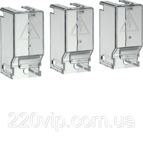 Кришка для захисту контактів для вимикачів HA/HI 250А, 3п, Hager HZC203, Хагер рубильник, фото 1
