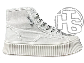 Жіночі кросівки Chanel Sneakers Platform White ALL10773