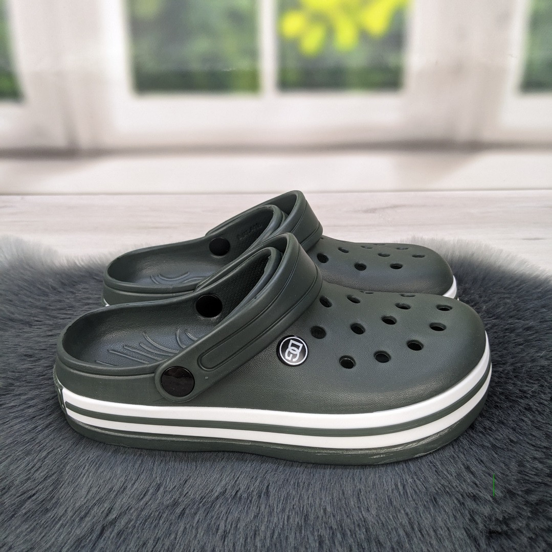 Сабо крокси жіночі піна темно-зелені Даго Стиль 4399, фото 1