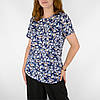 Футболка жіноча трикотажна Футболка з квітковим принтом бавовна (Угорщина), фото 7