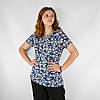 Футболка жіноча трикотажна Футболка з квітковим принтом бавовна (Угорщина), фото 10