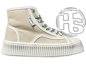 Жіночі кросівки Chanel Sneakers Platform Beige White ALL10771