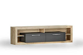 Тумба під ТВ 180 з ЛДСП Lumiko Artos Design Польща Дуб крафт золотий/Антрацит