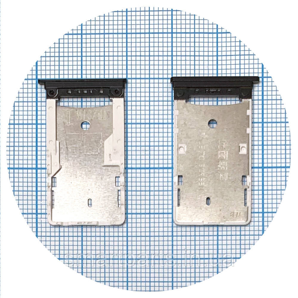 Тримач SIM карти та карти пам'яті Xiaomi Mi Max 2 (чорний 2 SIM (1 SIM + Micro SD))