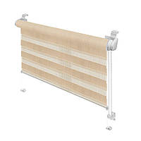 Ролети на вікна / Рулонні штори Gardinia Міні Зебра День-Ніч бежева 42,5 x 150 см