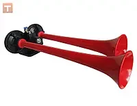 Сигнал повітряний 24v 2 дудки (SEGER) 000004573, фото 1