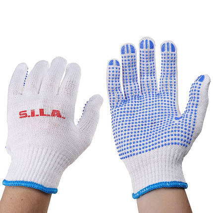 Рукавички робочі трикотажні бавовняні Розмір 10, щільність в'язки 600 г/м2 (в-во S.I.L.A. AC) SL11.WG600G.S10, фото 2