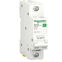 Автоматичний вимикач Resi9 1P 10A B 6kA Schneider Electric R9F02110