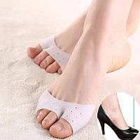 Гелевий чохол на шкарпетку стопи, балетки, відкритий