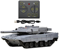 Радіокерований танк 777-584 L13 Leopard 2A5, пульт, акумулятор, світлові та звукові ефекти, у коробці