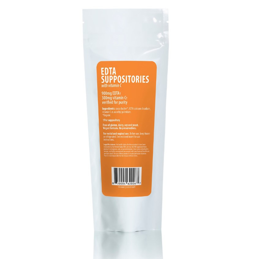 PurO3 EDTA Suppositories with Vitamin C / Супозиторії EDTA з вітаміном C 10 шт.