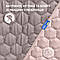 Покривало на ліжко Silhouette 220x240 IDEIA двостороннє міцне стьобання тканини антиалергенне беж, фото 6