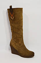 Замшеві коричневі чоботи Sensa 1125 розмір 37