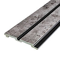 Рейка декоративна PS 2900х120х12мм Бетон із золотими вкрапленнями SW-00001752
