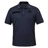 Тактичне поло CoolPass Police Velcro Dark blue темно-синє - WinTac, фото 4
