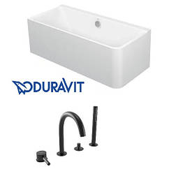 Ванна акрилова з панеллю 1800x800 Duravit P3 Comforts Німеччина