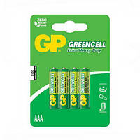 Батарейка GP GREENCELL 1.5V сольова 24G-U4 R03, ААA
