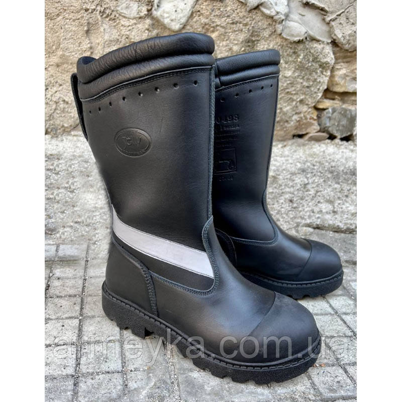 Чоботи вогнетривкі fireleather boot чорна шкіра Jolly Італія 44