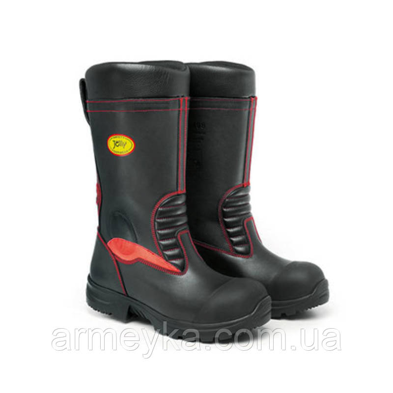 Чоботи вогнетрівкі jolly 9006g чорна шкіра, оригінал Британія