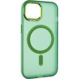 Чохол TPU+PC Lily with MagSafe для Apple iPhone 15 (6.1") Army Green, фото 3