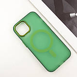 Чохол TPU+PC Lily with MagSafe для Apple iPhone 15 (6.1") Army Green, фото 4