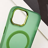 Чохол TPU+PC Lily with MagSafe для Apple iPhone 15 (6.1") Army Green, фото 6