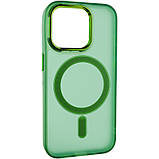 Чохол TPU+PC Lily with MagSafe для Apple iPhone 14 Pro Max (6.7") Army Green, фото 3