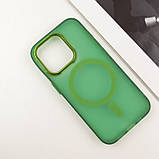 Чохол TPU+PC Lily with MagSafe для Apple iPhone 14 Pro Max (6.7") Army Green, фото 4