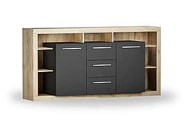 Комод з ЛДСП Lumiko Artos Design Польща Дуб крафт золотий/Антрацит