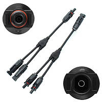 ТОП! Кабель MC4 Y-подібний розгалужувач для сонячних панелей, 4мм, пара - (gHome)