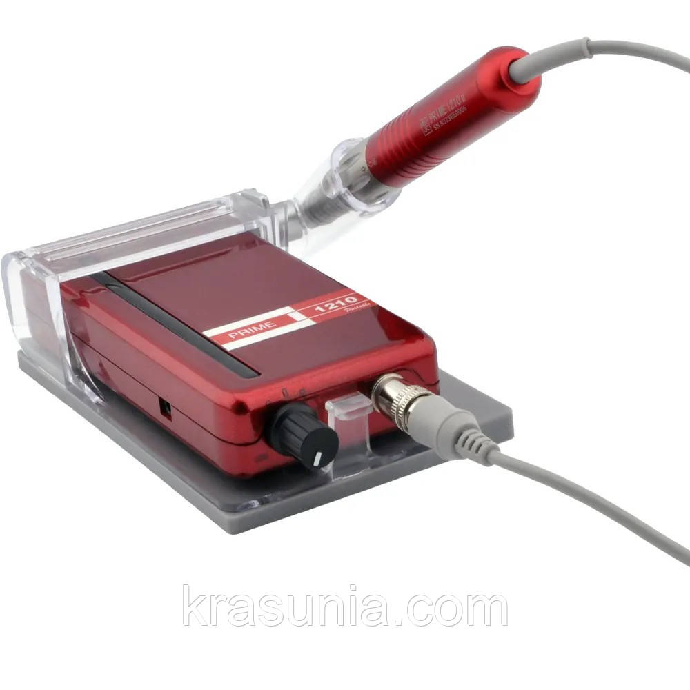 Фрезер Prime 1210 для манікюру з акумулятором безщітковий, червоний, фото 1